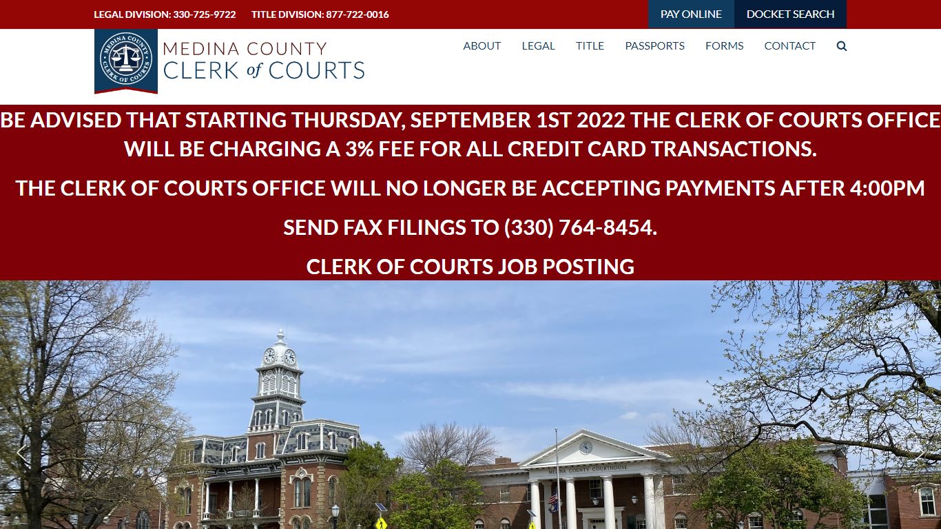 Medina County Clerk of Courts - Medina County Clerk of Courts